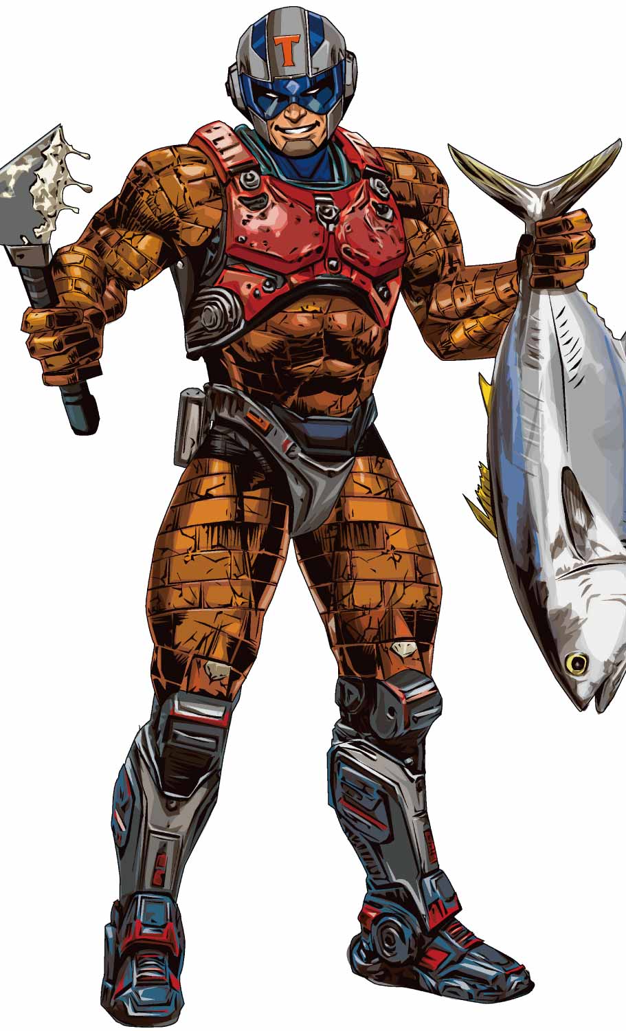 タイル工事マン